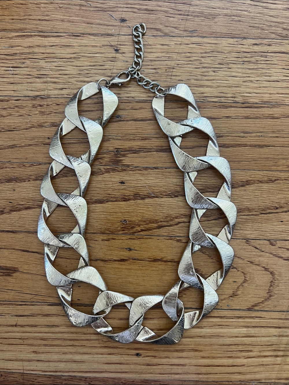 Anthropologie Square Linked Necklace - Picture 5 of 9